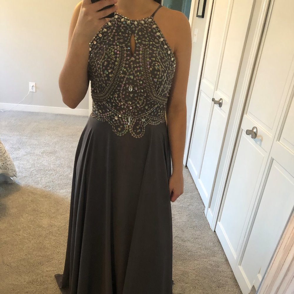 Grey Prom Dress